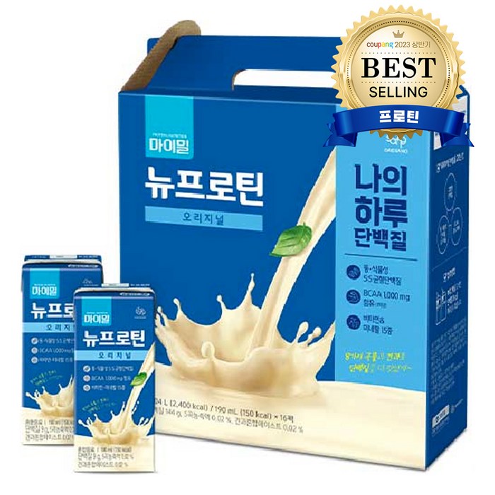 마이밀 마시는 뉴프로틴, 190ml, 16개 대표 이미지 - 식사 대용 추천