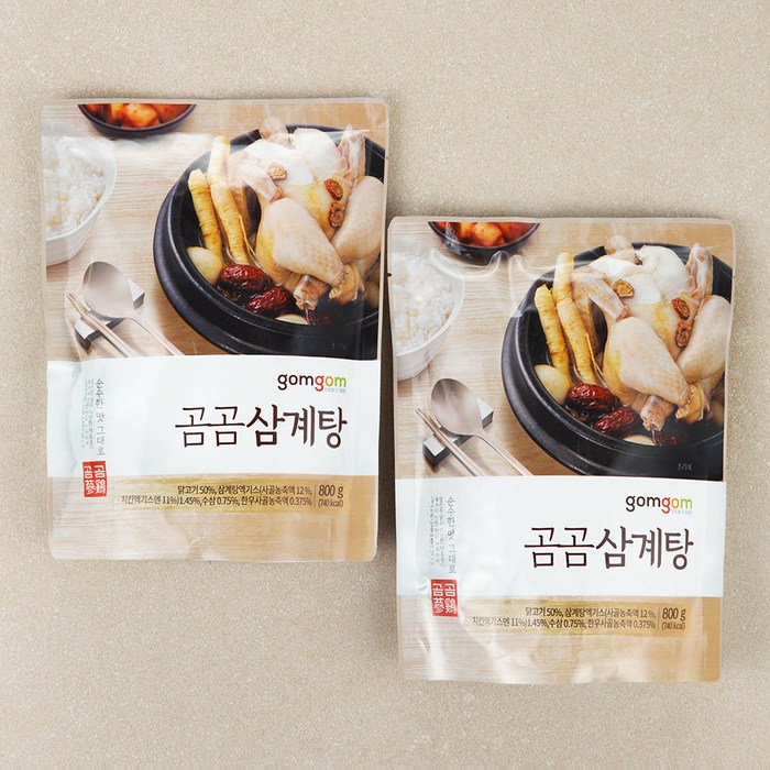 곰곰 삼계탕, 800g, 2개 대표 이미지 - 여름 보양식 추천