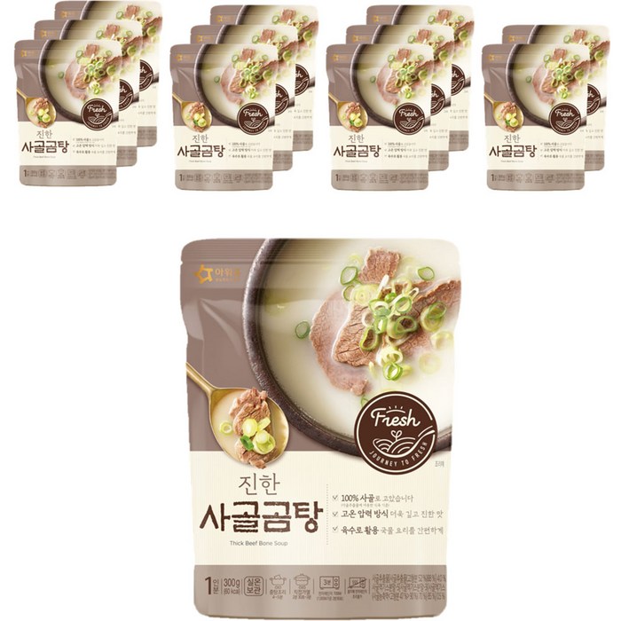 아워홈 진한 사골곰탕, 300g, 12개 대표 이미지 - 황태해장국 추천