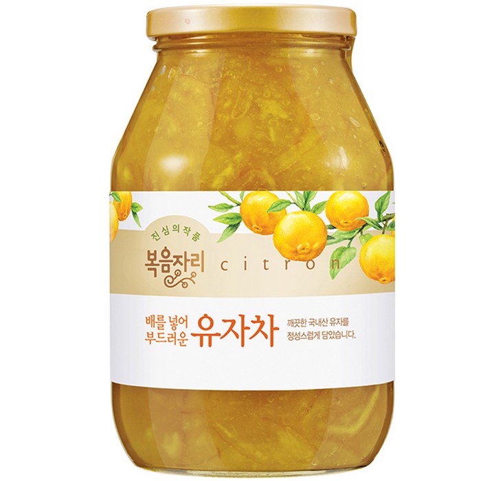 복음자리 유자차 1030gx1병, 1030g, 1개, 1030ml 대표 이미지 - 감기에 좋은 차 추천