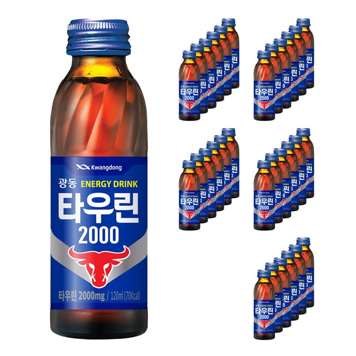 광동제약 타우린 2000 에너지음료, 120ml, 50개 대표 이미지 - 비타민 음료 추천