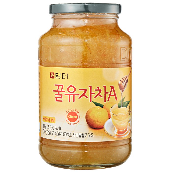 담터 꿀유자차A, 1kg, 1개입, 1개 대표 이미지 - 감기 낫는법 추천