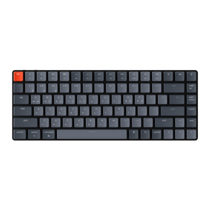 키크론 K3V2 WHITE LED 블루투스 무선 기계식 키보드 갈축, 텐키리스, 라이트 그레이 대표 이미지 - 키크론 키보드 추천