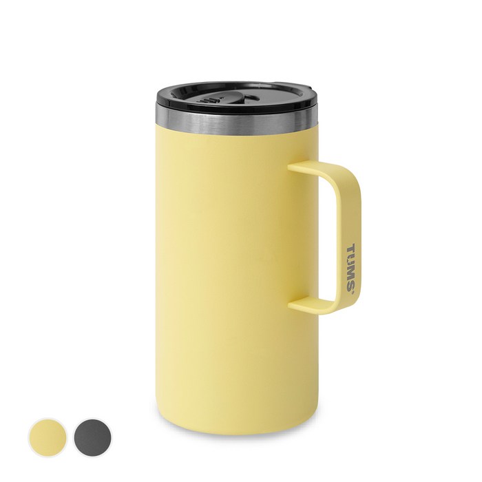 텀스 허니비 스테인레스 머그컵 550ml, 허니옐로우, 1개 대표 이미지 - 뚜껑있는 머그컵 추천