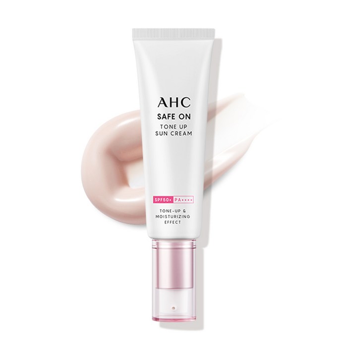 AHC 세이프온 톤 업 선크림 SPF50+ PA++++, 50ml, 1개 대표 이미지 - 미백 선크림 추천