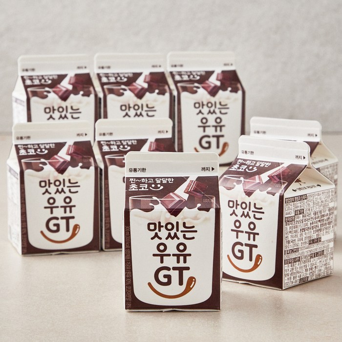 남양유업 맛있는우유 GT 초코, 300ml, 8개 대표 이미지 - 딸기맛 음료 추천