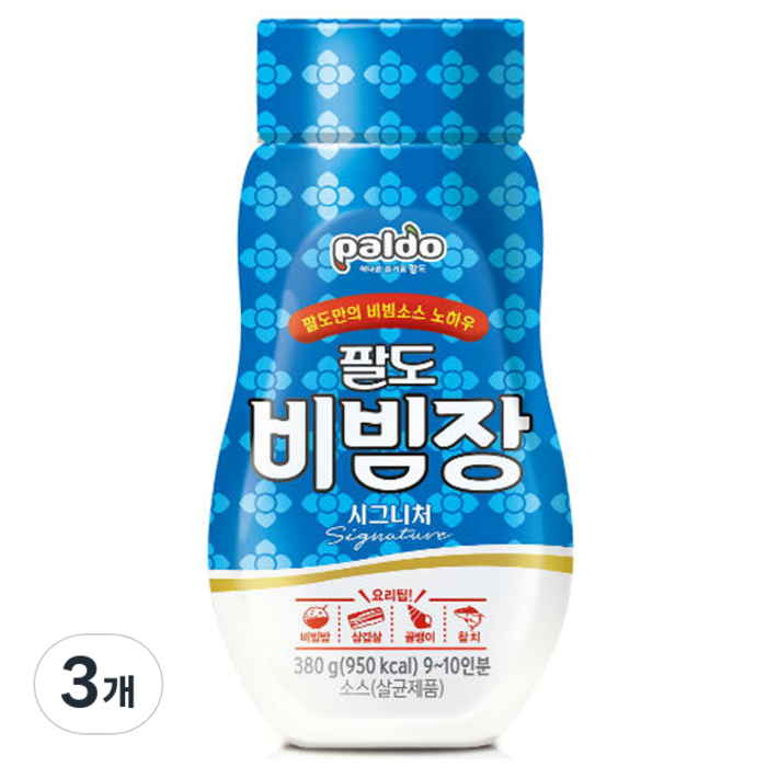 팔도 비빔장 소스 냉면장 비빔/냉면장, 380g, 3개 대표 이미지 - 양념장 추천