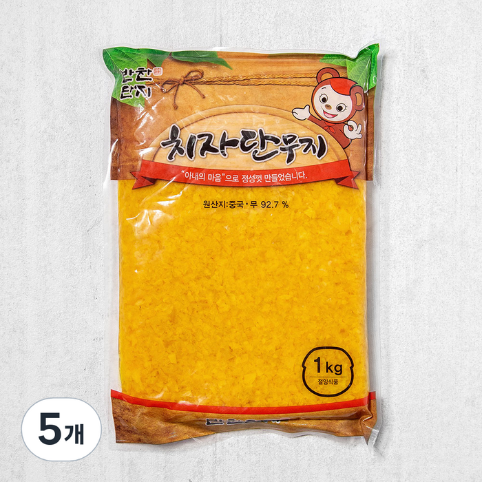 반찬단지 치자단무지 알밥용, 1kg, 5개 대표 이미지 - 알밥 추천