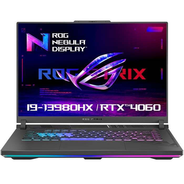 에이수스 2023 ROG 스트릭스 G16, Eclipse Gray, 코어i9, 512GB, 16GB, Free DOS, G614JV-N4083 대표 이미지 - i9 노트북 추천