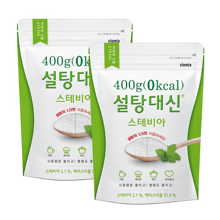 설탕대신 스테비아, 400g, 2개 대표 이미지 - 스테비아 추천