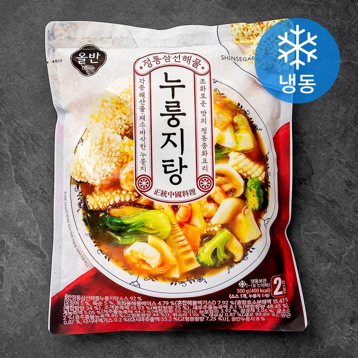 올반 정통 삼선 해물누룽지탕 (냉동), 1개, 500g 대표 이미지 - 안주 밀키트 추천