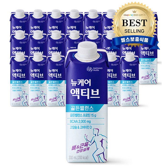 뉴케어 액티브 골든밸런스 단백질음료, 24개, 200ml 대표 이미지 - 식사 대용 추천