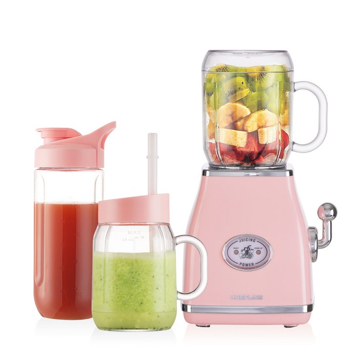 셰프라인 뉴트로 텀블랜더 믹서기 피치 CLB-S2200PC 대표 이미지 - 진공 믹서기 추천