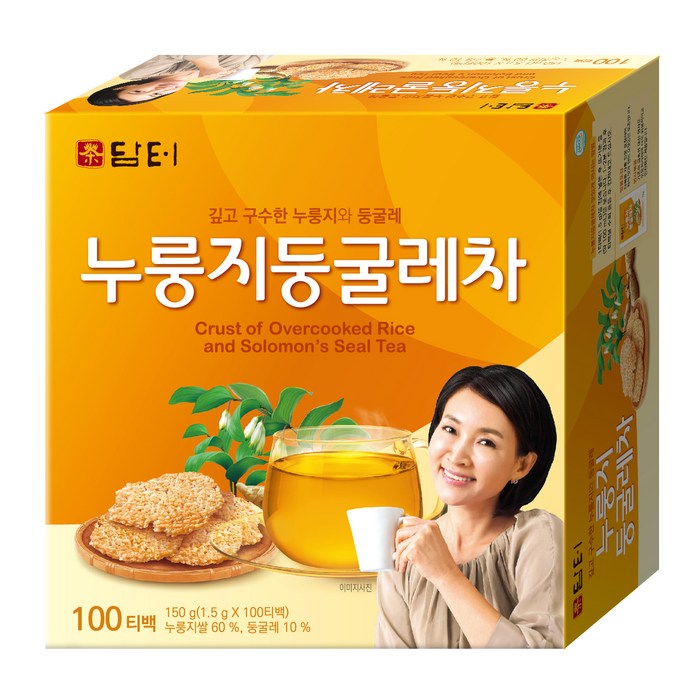 담터 누룽지 둥굴레차, 1.5g, 100개입, 1개 대표 이미지 - 국산차 추천