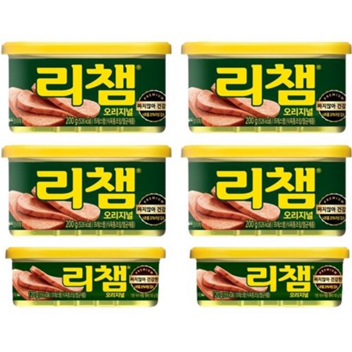 동원 리챔 오리지널 햄통조림 세트, 200 g x 4p + 120 g x 2p, 1세트 대표 이미지 - 짜지않은 햄 추천