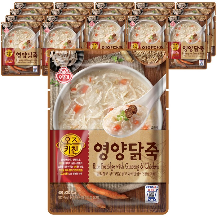 오뚜기 오즈 키친 영양 닭죽, 450g, 18개 대표 이미지 - 삼계죽 추천