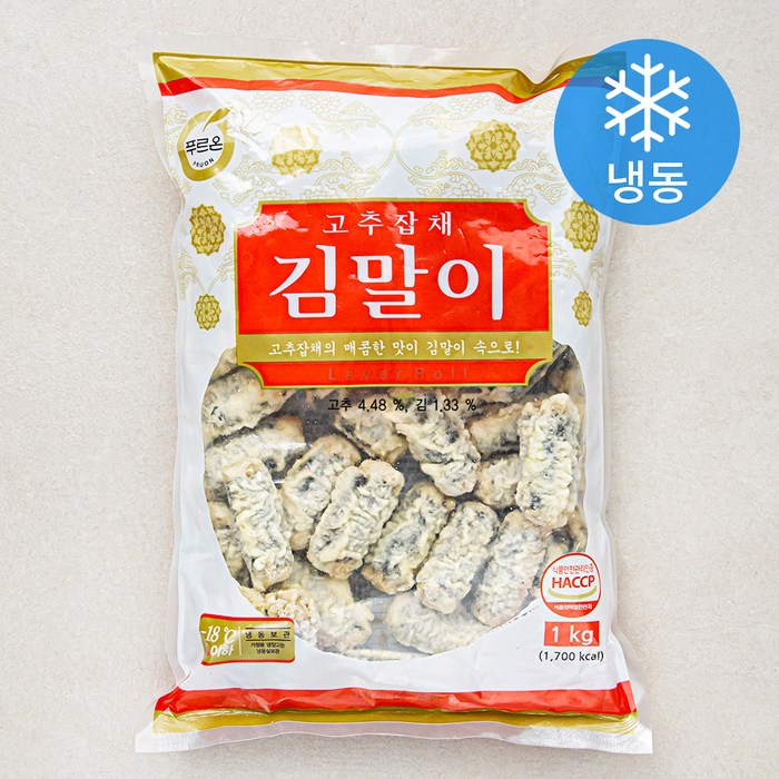 푸르온 고추잡채 김말이 (냉동), 1000g, 1개 대표 이미지 - 분식 추천