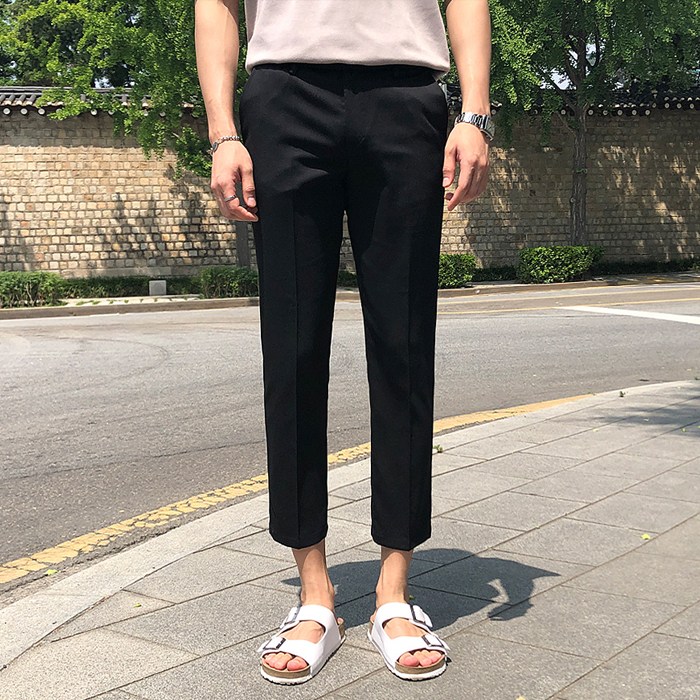 머시따 남성용 구김없는 시크릿 히든밴딩 9부 슬랙스 대표 이미지 - TR 슬랙스 추천