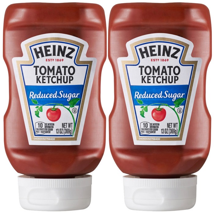 Heinz 하인즈 노슈가 토마토 케첩, 369g, 2개 대표 이미지 - 저당 음식 추천