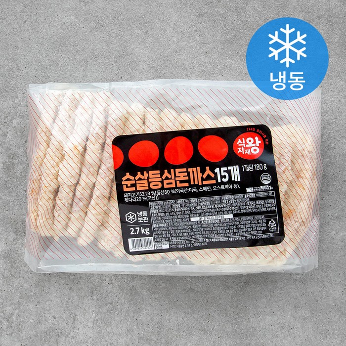 식자재왕 순살 등심돈까스 (냉동), 2.7kg, 1개 대표 이미지 - 돈까스 맛집 추천