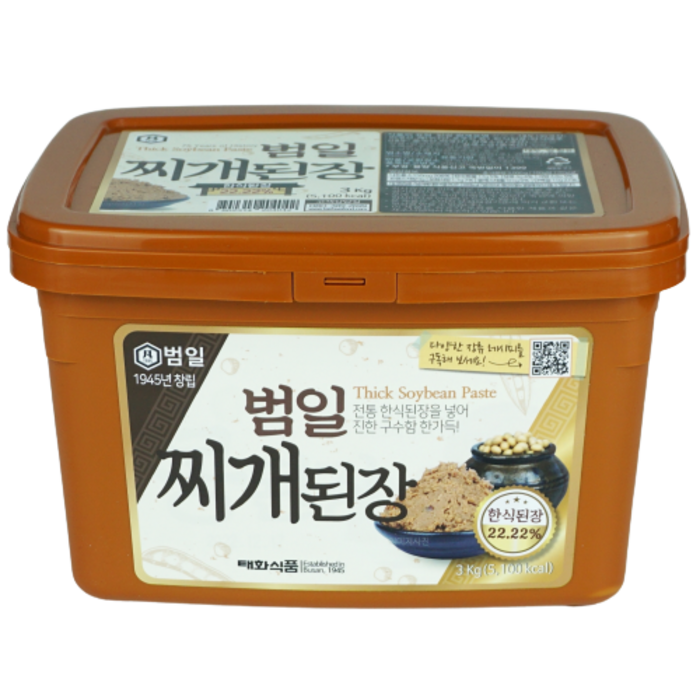 범일 찌개된장, 3kg, 1개 대표 이미지 - 고기집 된장찌개 추천