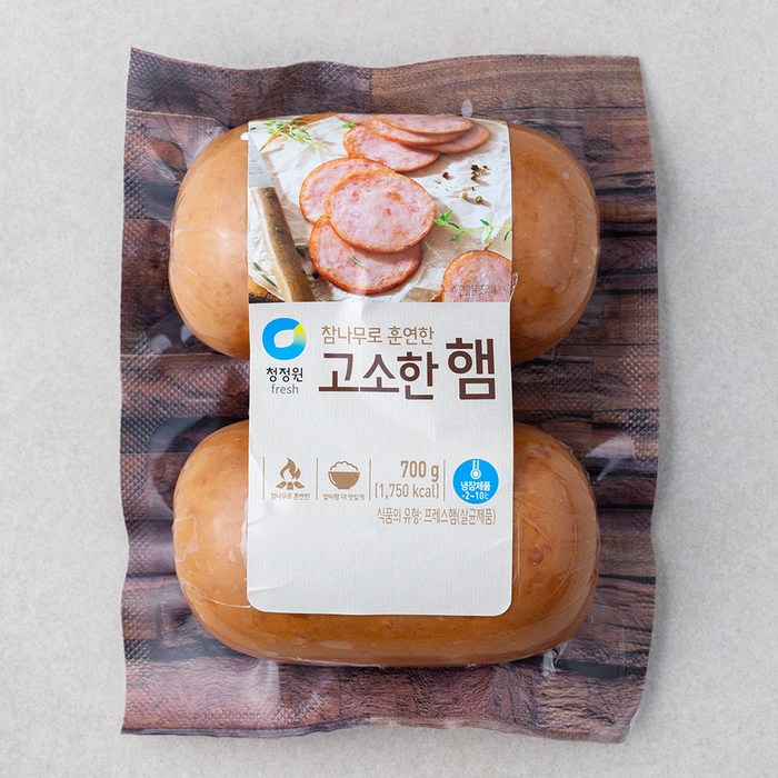 청정원 참나무로 훈연한 고소한 햄, 350g, 2개입 대표 이미지 - 회사별 햄 비교 추천