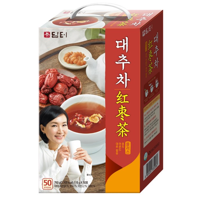 담터 대추차 플러스, 15g, 50개 대표 이미지 - 담터 차 추천