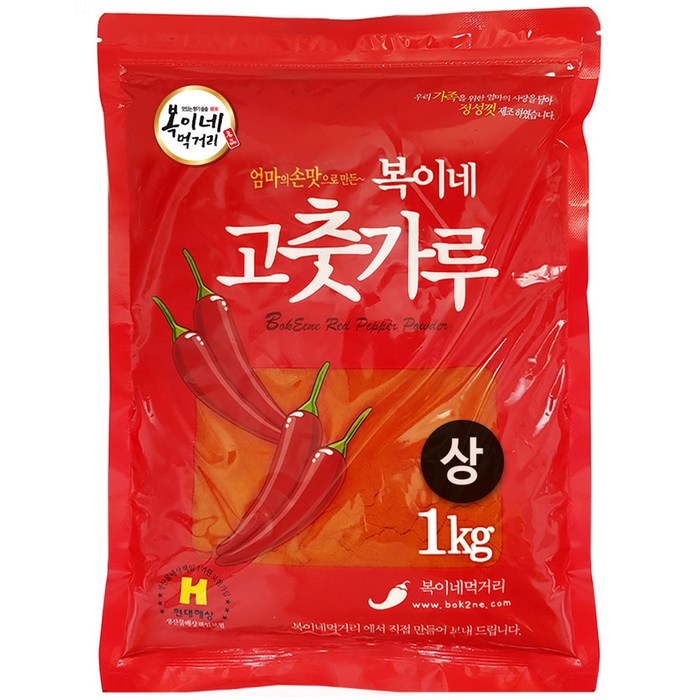 복이네먹거리 복이네 보통맛 소스용 상 고춧가루, 1kg, 1개 대표 이미지 - 고춧가루 추천