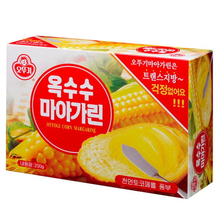 오뚜기 옥수수 마아가린, 200g, 1개 대표 이미지 - 식물성 버터 추천