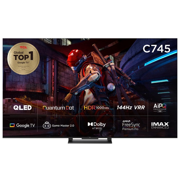 TCL QLED 안드로이드 11 게이밍 TV, 165cm(65인치), 65C745, 스탠드형, 방문설치 대표 이미지 - TCL 모니터 추천