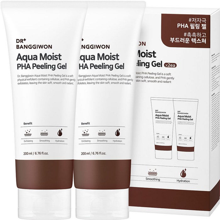 닥터방기원 아쿠아 모이스트 PHA 필링젤, 200ml, 2개 대표 이미지 - 남자 피부관리 추천