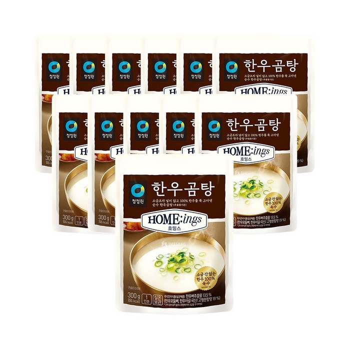 청정원 호밍스 한우곰탕, 300g, 12개 대표 이미지 - 청정원 호밍스 추천