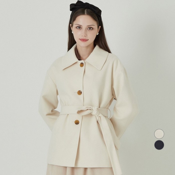 ELLE GIRL 여성 벨트 맥 코트 대표 이미지 - 여자 봄옷 추천