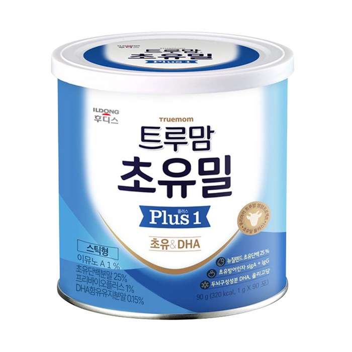 일동후디스 트루맘 초유밀 플러스 1단계 1g X 90p, 초유, 90g, 1개 대표 이미지 - 초유단백질 추천