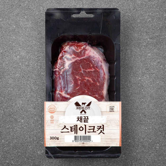 EXCELCUT 미국산 채끝 스테이크 컷 (냉장), 300g, 1개 대표 이미지 - 미국산 소고기 추천