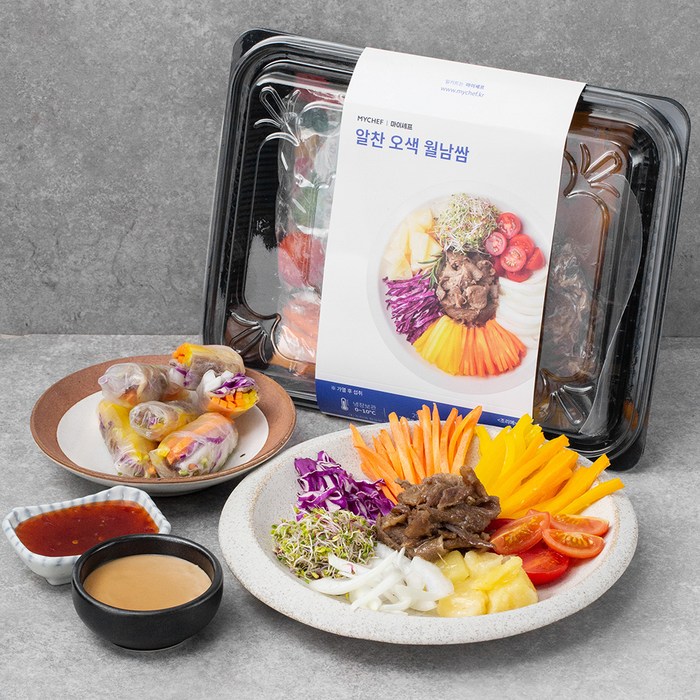 마이셰프 알찬 오색 월남쌈, 728g, 1개 대표 이미지 - 월남쌈 밀키트 추천