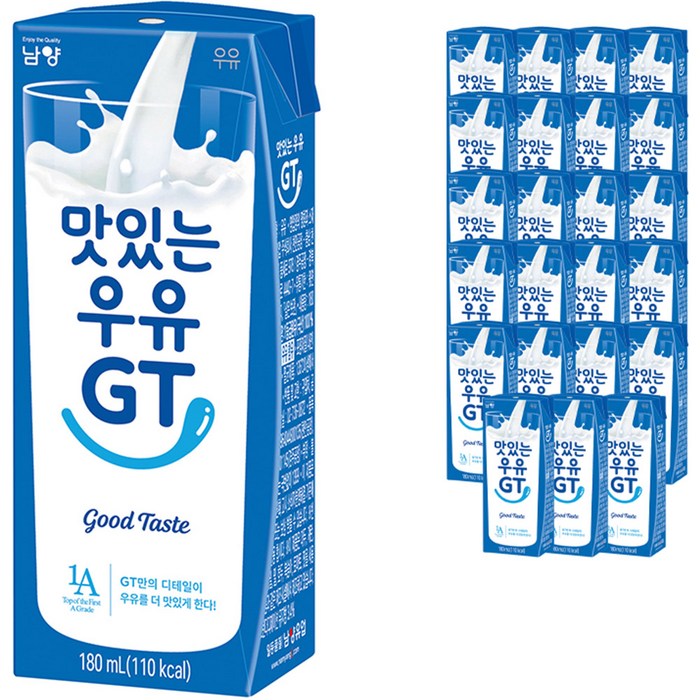 맛있는 우유 GT, 180ml, 24개 대표 이미지 - 오이시쿠나레 추천