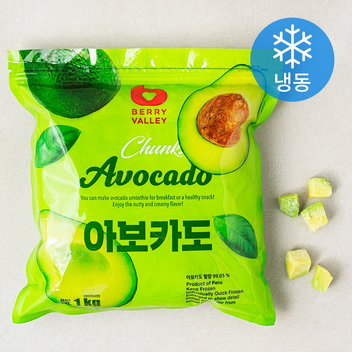 베리밸리 아보카도 (냉동), 1kg, 1개 대표 이미지 - 멕시코 음식 추천