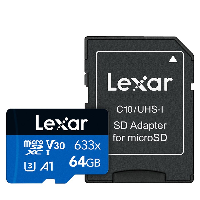 렉사 High-Performance microSDXC UHS-I 633배속 메모리카드, 64GB 대표 이미지 - 렉사 SD카드 추천