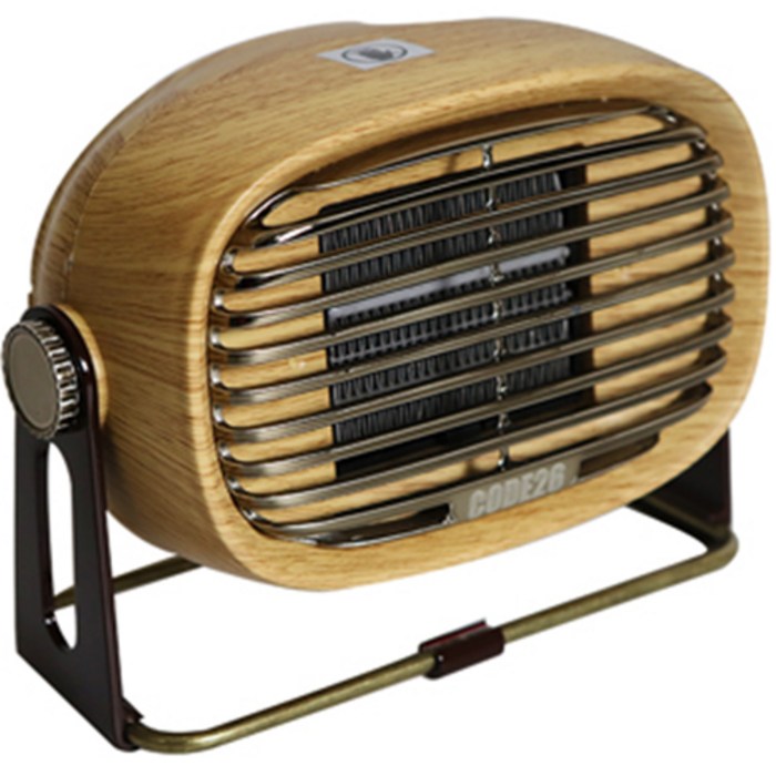 코드26 캠핑 사무실 PTC 미니온풍기 500W, CODE-PTC500WO, 우드 대표 이미지 - 난방비 절약 추천