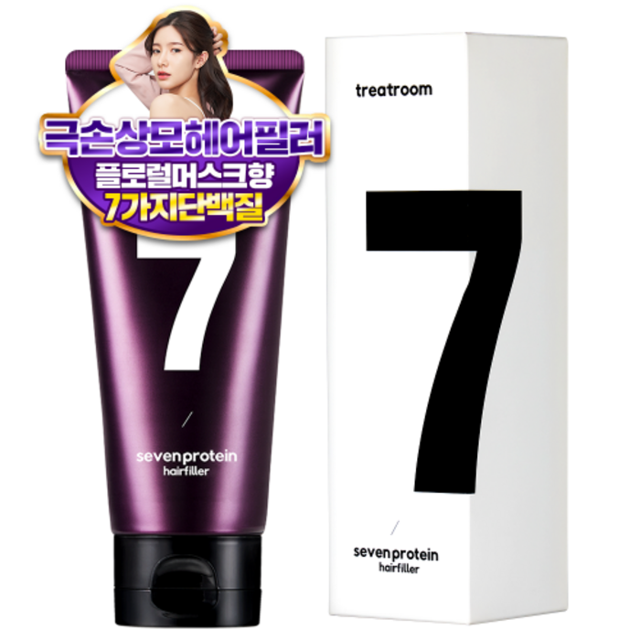 트리트룸 세븐프로틴 헤어필러 트리트먼트, 180ml, 1개 대표 이미지 - 극손상헤어 트리트먼트 추천