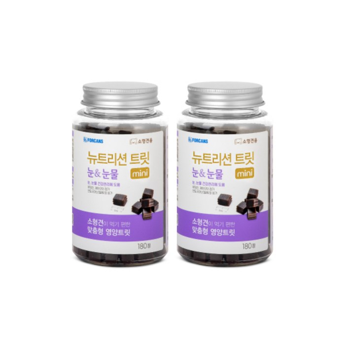 포켄스 강아지 뉴트리션 트릿 미니 영양제, 눈물개선눈건강, 168g, 2개