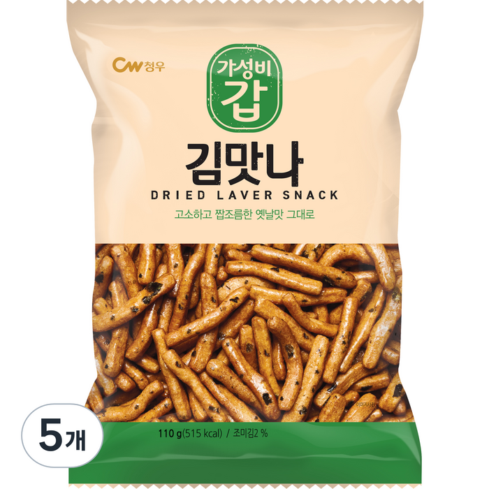 청우식품 김맛나, 110g, 5개 대표 이미지 - 청우식품 과자 추천