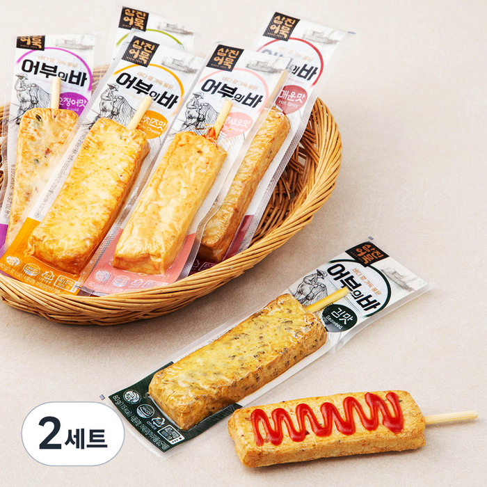삼진어묵 어부의바 80g x 6종 세트, 480g, 2세트 대표 이미지 - 오뎅바 추천