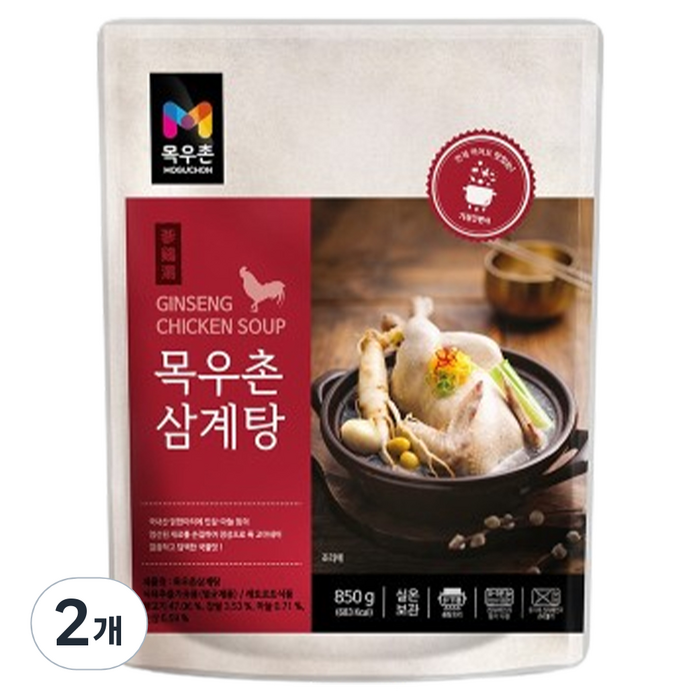 목우촌 삼계탕, 850g, 2개 대표 이미지 - 복날 음식 추천