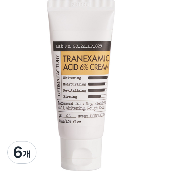 더마팩토리 트라넥삼산 6% 크림, 30ml, 6개