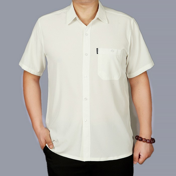 남성용 마켓A 단색 여름 반팔 셔츠 대표 이미지 - 남자 여름 셔츠 추천