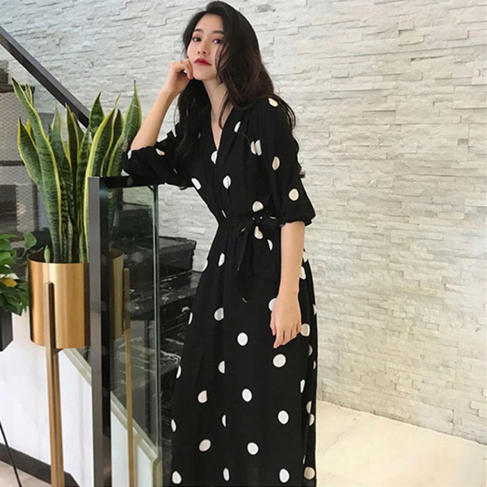 어썸풀 앨리 도트 원피스 대표 이미지 - 땡땡이 원피스 추천