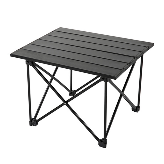 스위스윙거 캠핑용 알루미늄 접이식 롤 폴딩 테이블, 블랙라인