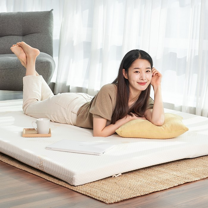 바로세로 토퍼, 아이보리 대표 이미지 - 메모리폼 토퍼 추천